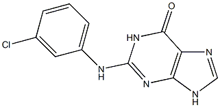 2-(3-Chlorophenylamino)-9H-purin-6(1H)-one Structure