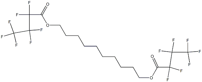 Bis(heptafluorobutanoic acid)1,10-decanediyl ester Structure