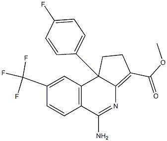 5-Amino-1,9b-dihydro-8-trifluoromethyl-9b-(4-fluorophenyl)-2H-cyclopent[c]isoquinoline-3-carboxylic acid methyl ester