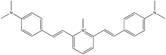 1-Methyl-2,6-bis[4-(dimethylamino)styryl]pyridinium Structure