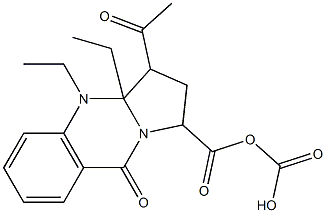  3-Acetyl-1,2,3,3a,4,9-hexahydro-9-oxopyrrolo[2,1-b]quinazoline-1,1-dicarboxylic acid diethyl ester