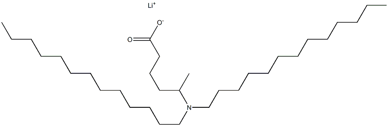 5-(Ditridecylamino)hexanoic acid lithium salt 结构式