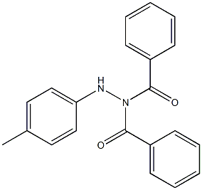 N1-Benzoyl-N2-(4-methylphenyl)benzhydrazide Struktur