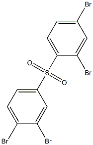 2,4-Dibromophenyl 3,4-dibromophenyl sulfone,,结构式