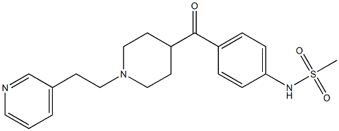 N-[4-[1-[2-(3-Pyridinyl)ethyl]-4-piperidinylcarbonyl]phenyl]methanesulfonamide