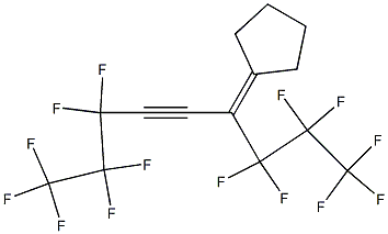 6-Cyclopentylidene-1,1,1,2,2,3,3,7,7,8,8,9,9,9-tetradecafluoro-4-nonyne,,结构式