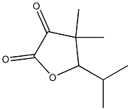 Dihydro-4,4-dimethyl-5-isopropylfuran-2,3-dione 结构式