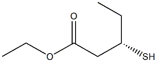 [S,(+)]-3-Mercaptovaleric acid ethyl ester Structure