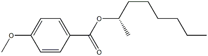 (+)-p-Anisic acid (S)-1-methylheptyl ester Struktur