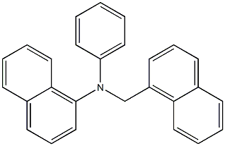 1-[[(1-Naphtyl)phenylamino]methyl]naphthalene Struktur