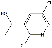 3,6-Dichloro-4-(1-hydroxyethyl)pyridazine Struktur