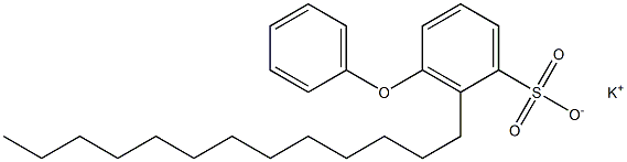 3-Phenoxy-2-tridecylbenzenesulfonic acid potassium salt Structure