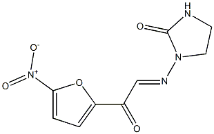 1-[[(5-Nitro-2-furoyl)methylene]amino]-2-imidazolidinone Struktur