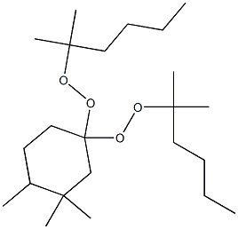 3,3,4-Trimethyl-1,1-bis(1,1-dimethylpentylperoxy)cyclohexane 结构式