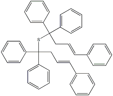 Cinnamylbenzhydryl sulfide Structure