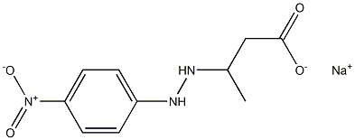 3-[2-(p-Nitrophenyl)hydrazino]butyric acid sodium salt,,结构式