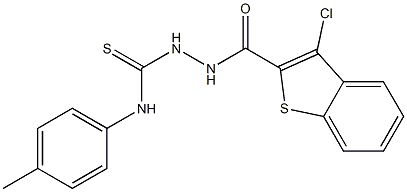 3-Chloro-N'-[(4-methylphenyl)thiocarbamoyl]benzo[b]thiophene-2-carbohydrazide