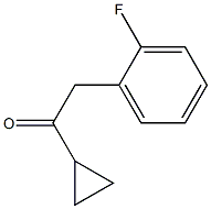 2-(2-氟苯基)-1-环丙基乙酮, , 结构式