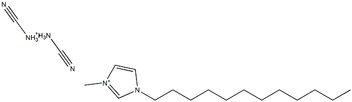 1-十二烷基-3-甲基咪唑双氰胺盐 结构式