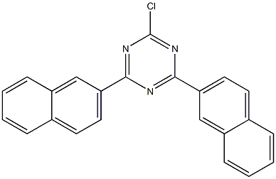 2-chloro-4,6-bis(2-naphthyl)-1,3,5-triazine Structure