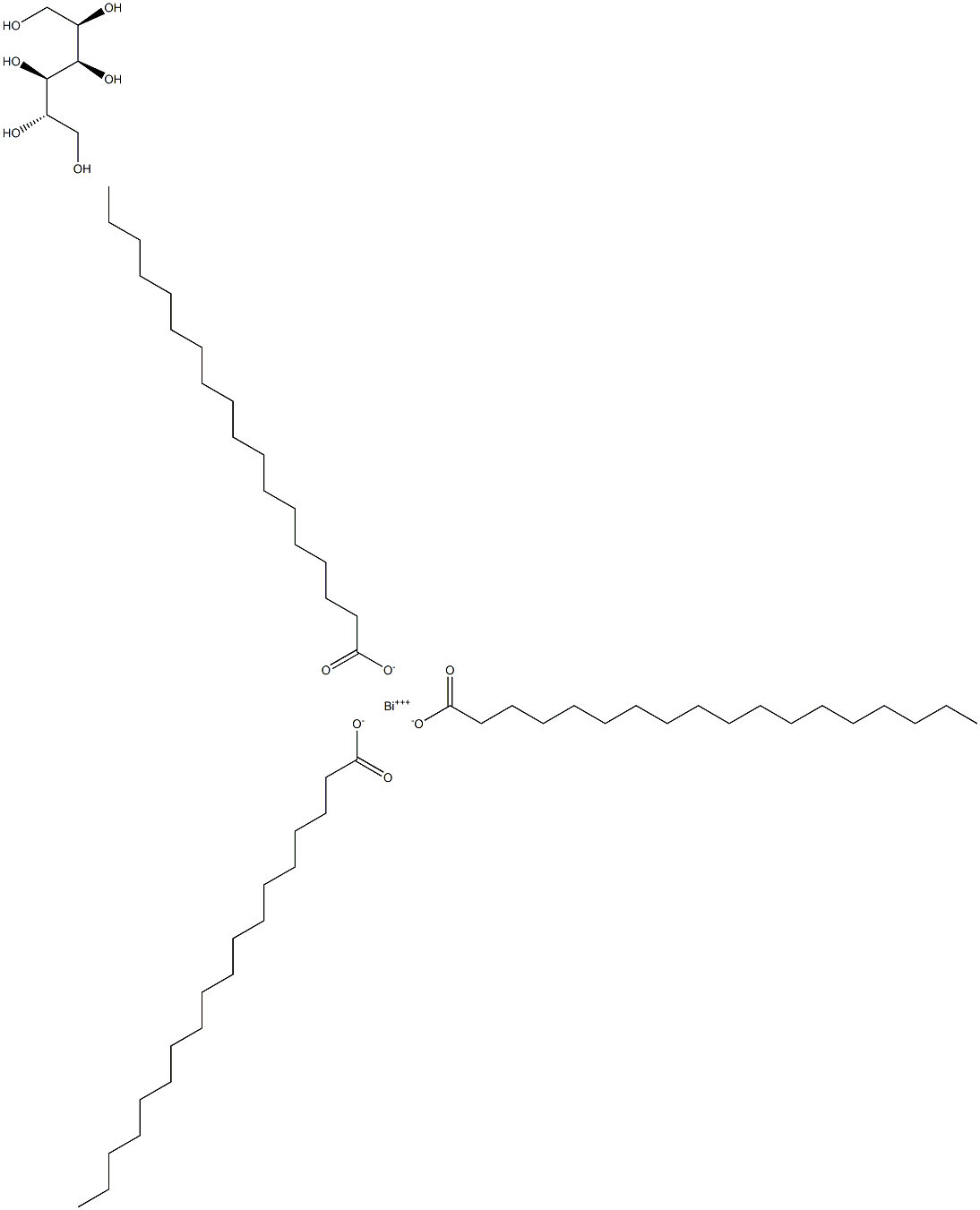 山梨醇酐叁硬脂酸酯, , 结构式