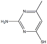2-amino-4-methyl-6-mercaptopyrimidine Struktur