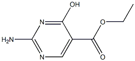 Ethyl 2-amino-4-hydroxy-5-pyrimidinecarboxylate Struktur