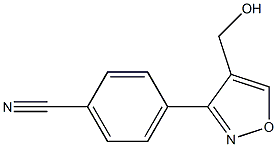 4-[(4羟甲基)-3-异噁唑基]苯甲腈,,结构式