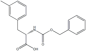 CBZ-L-3-甲基-苯丙氨酸 结构式