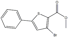 METHYL-3-BROMO-5-PHENYLTHIOPHENE-2-CARBOXYLATE,,结构式