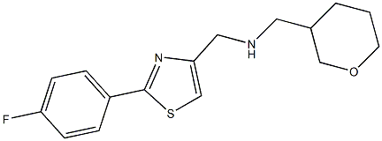 {[2-(4-FLUOROPHENYL)-1,3-THIAZOL-4-YL]METHYL}(OXAN-3-YLMETHYL)AMINE Structure