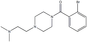 {2-[4-(2-BROMOBENZOYL)PIPERAZIN-1-YL]ETHYL}DIMETHYLAMINE Structure