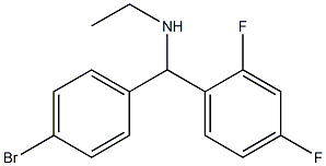 [(4-BROMOPHENYL)(2,4-DIFLUOROPHENYL)METHYL](ETHYL)AMINE Structure