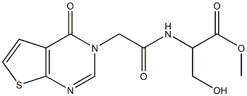  METHYL 3-HYDROXY-2-(2-{4-OXO-3H,4H-THIENO[2,3-D]PYRIMIDIN-3-YL}ACETAMIDO)PROPANOATE