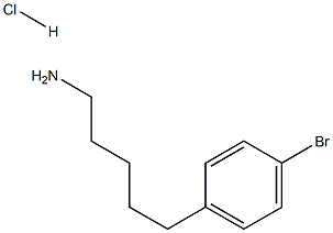 5-(4-bromophenyl)pentan-1-amine hydrochloride Struktur