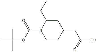 2-(1-(tert-butoxycarbonyl)-2-ethylpiperidin-4-yl)acetic acid