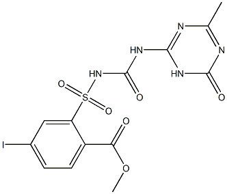 methyl 4-iodo 2-{[(4-methyl-6-oxo-1,6-dihydro-1,3,5-triazin-2-yl)carbamoyl]sulfamoyl}benzoate
