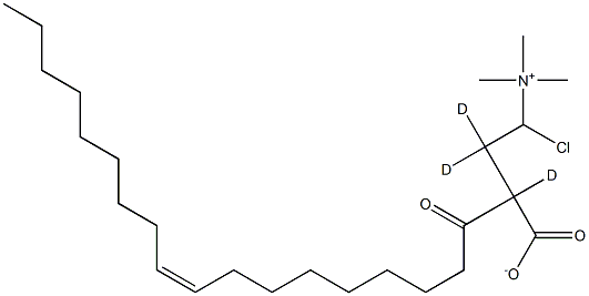 OLEOYL-L-CARNITINE-D3 (CHLORIDE) 结构式