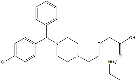 左西替利嗪氨乙酯杂质2 结构式