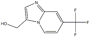 (7-Trifluoromethyl-imidazo[1,2-a]pyridin-3-yl)-methanol 化学構造式