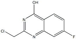 2-Chloromethyl-7-fluoro-quinazolin-4-ol 结构式