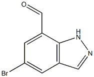 5-Bromo-1H-indazole-7-carbaldehyde,,结构式