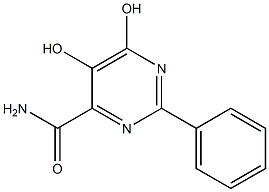 5,6-二羟基-2-苯基嘧啶-4-甲酰胺 结构式