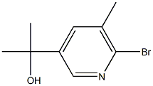 2-(6-Bromo-5-methyl-pyridin-3-yl)-propan-2-ol Structure