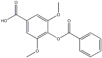 4-(Benzoyloxy)-3,5-dimethoxybenzoic Acid 化学構造式