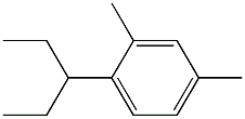 2,4-Dimethyl-1-(pentan-3-yl)benzene Struktur