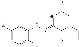 Ethyl 2-acetamido-2-(2-(2,5-dichlorophenyl)hydrazono)acetate 结构式