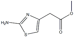 2-氨基噻唑-4-乙酸甲酯 结构式