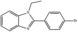 2-(4-bromophenyl)-1-ethyl-1H-benzo[d]imidazole Struktur