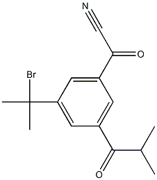 A,A,A',A'-四甲基-3,5-二乙腈基苄溴,,结构式